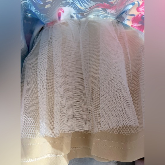 LUXMI Strapless Tropical Floral Tiki Dress Tulle size Medium (small) New Pinup - Picture 10 of 10